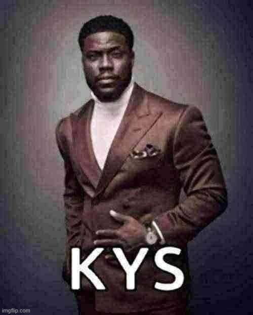 kys kevin hart | image tagged in kys kevin hart | made w/ Imgflip meme maker