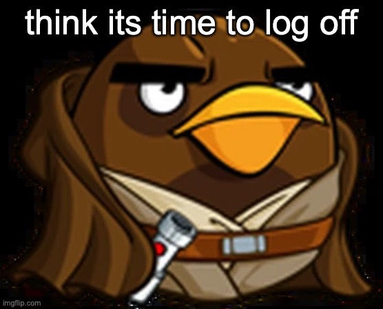 for today | think its time to log off | image tagged in moa windu | made w/ Imgflip meme maker