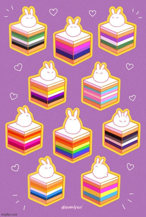 Some bunnies on cakes for anyone having a bad day. | made w/ Imgflip meme maker