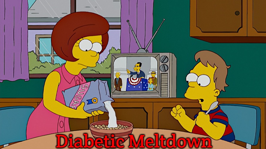 Simpson Sugar | Diabetic Meltdown | image tagged in simpson sugar,diabetic meltdown,slavic | made w/ Imgflip meme maker