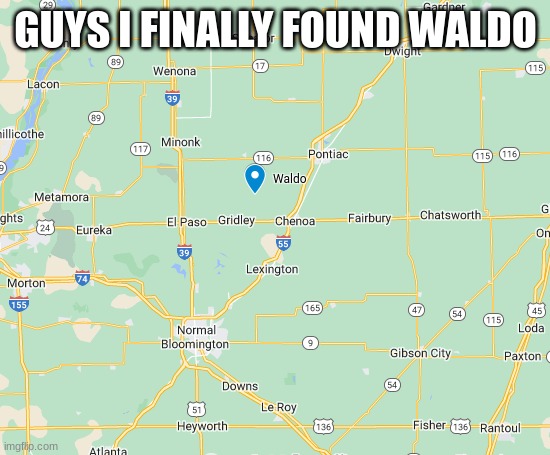 waldo | GUYS I FINALLY FOUND WALDO | image tagged in where's waldo | made w/ Imgflip meme maker