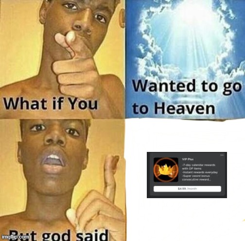 What if you wanted to go to Heaven | image tagged in what if you wanted to go to heaven | made w/ Imgflip meme maker