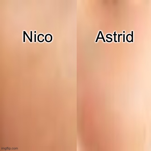 Astrid; Nico | made w/ Imgflip meme maker