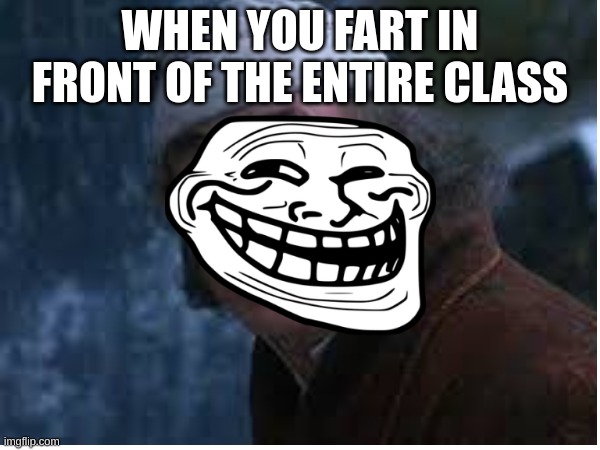 I don't know if this is nonsensical or not | WHEN YOU FART IN FRONT OF THE ENTIRE CLASS | image tagged in memes | made w/ Imgflip meme maker