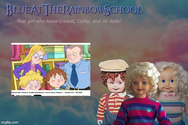 ahhhhhhh Horrid Henry | image tagged in bluerainbowschool | made w/ Imgflip meme maker