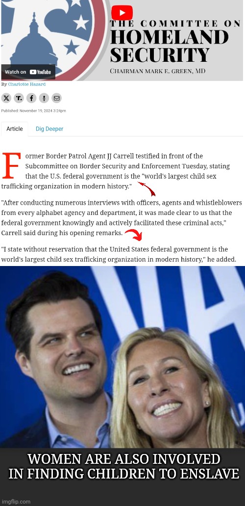 Taylor Greene doesn't want the Gates file exposed because they will all be exposed | WOMEN ARE ALSO INVOLVED IN FINDING CHILDREN TO ENSLAVE | image tagged in dnc,msnbc,sex trafficking | made w/ Imgflip meme maker