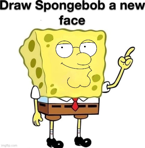 draw spongebob a new face | image tagged in draw spongebob a new face | made w/ Imgflip meme maker