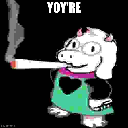 ralsei in ohio | YOY'RE | image tagged in ralsei in ohio | made w/ Imgflip meme maker