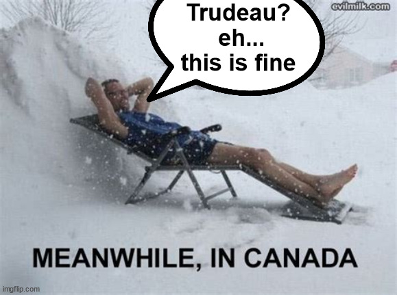 Trudeau?  eh... this is fine | made w/ Imgflip meme maker