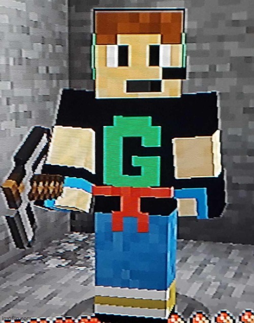 So this is my Minecraft skin that I made in September | image tagged in minecraft | made w/ Imgflip meme maker