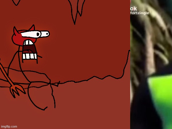 Satan Shocked | image tagged in satan shocked | made w/ Imgflip meme maker