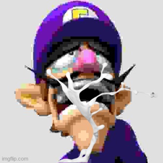 Sad Waluigi | image tagged in sad waluigi | made w/ Imgflip meme maker