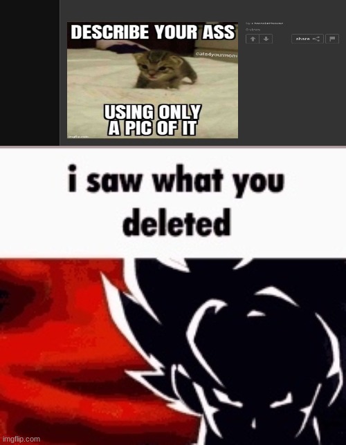 i saw what you deleted | image tagged in i saw what you deleted | made w/ Imgflip meme maker