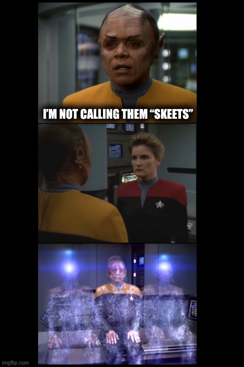 Tuvix isn’t calling them skeets | I’M NOT CALLING THEM “SKEETS” | image tagged in bluesky | made w/ Imgflip meme maker