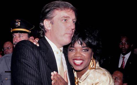 Trump with Oprah Blank Meme Template