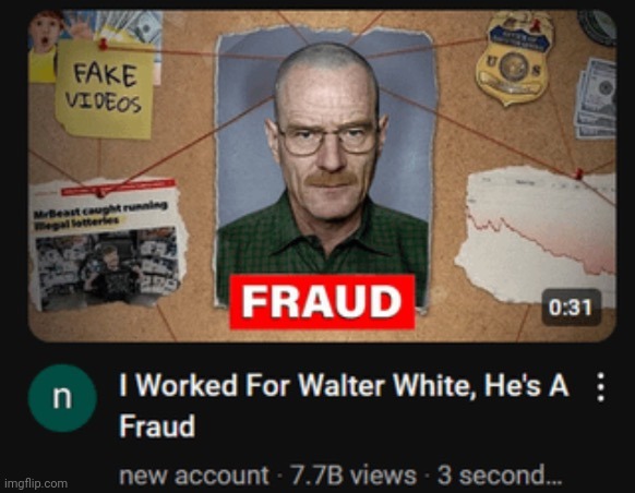 Waltuh | image tagged in walter white,mrbeast | made w/ Imgflip meme maker