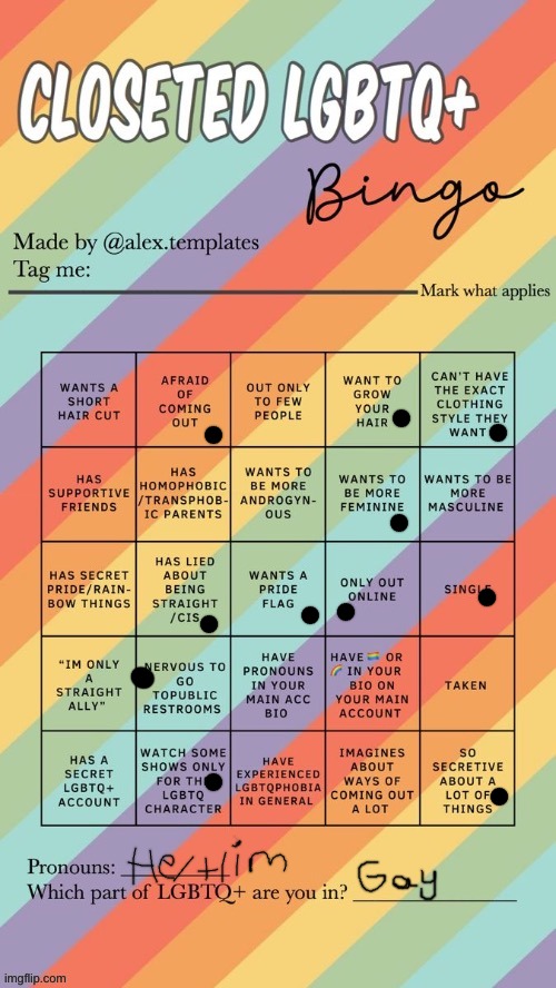 Closeted LGBTQ+ Bingo | image tagged in closeted lgbtq bingo | made w/ Imgflip meme maker