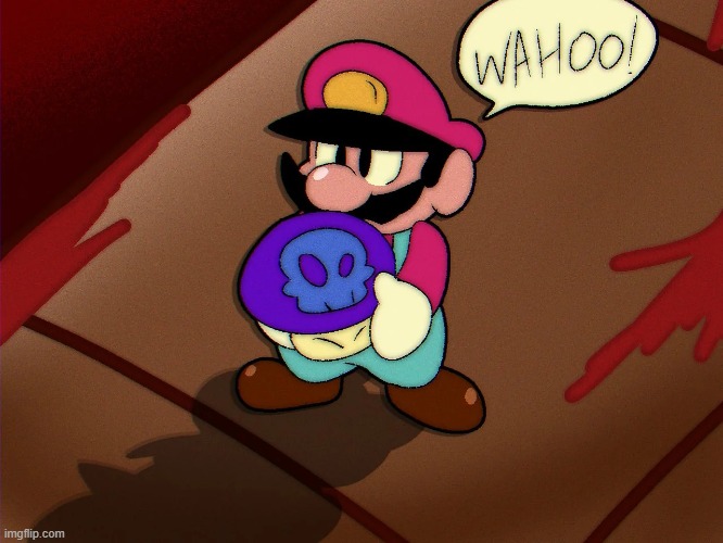 super bad mario waho | image tagged in super bad mario waho | made w/ Imgflip meme maker