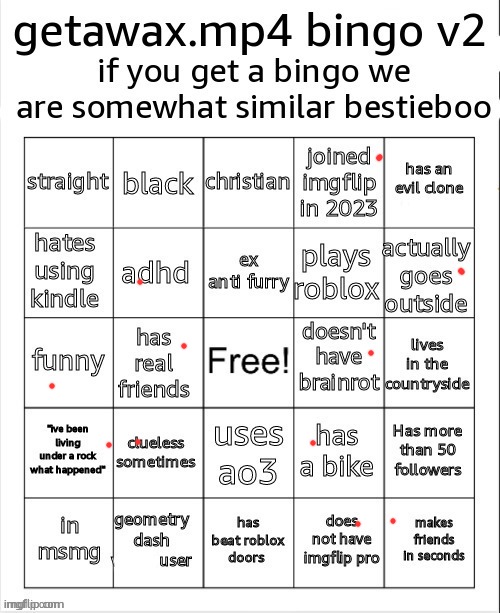 getawax bingo v2.5.txt | image tagged in getawax bingo v2 5 txt | made w/ Imgflip meme maker