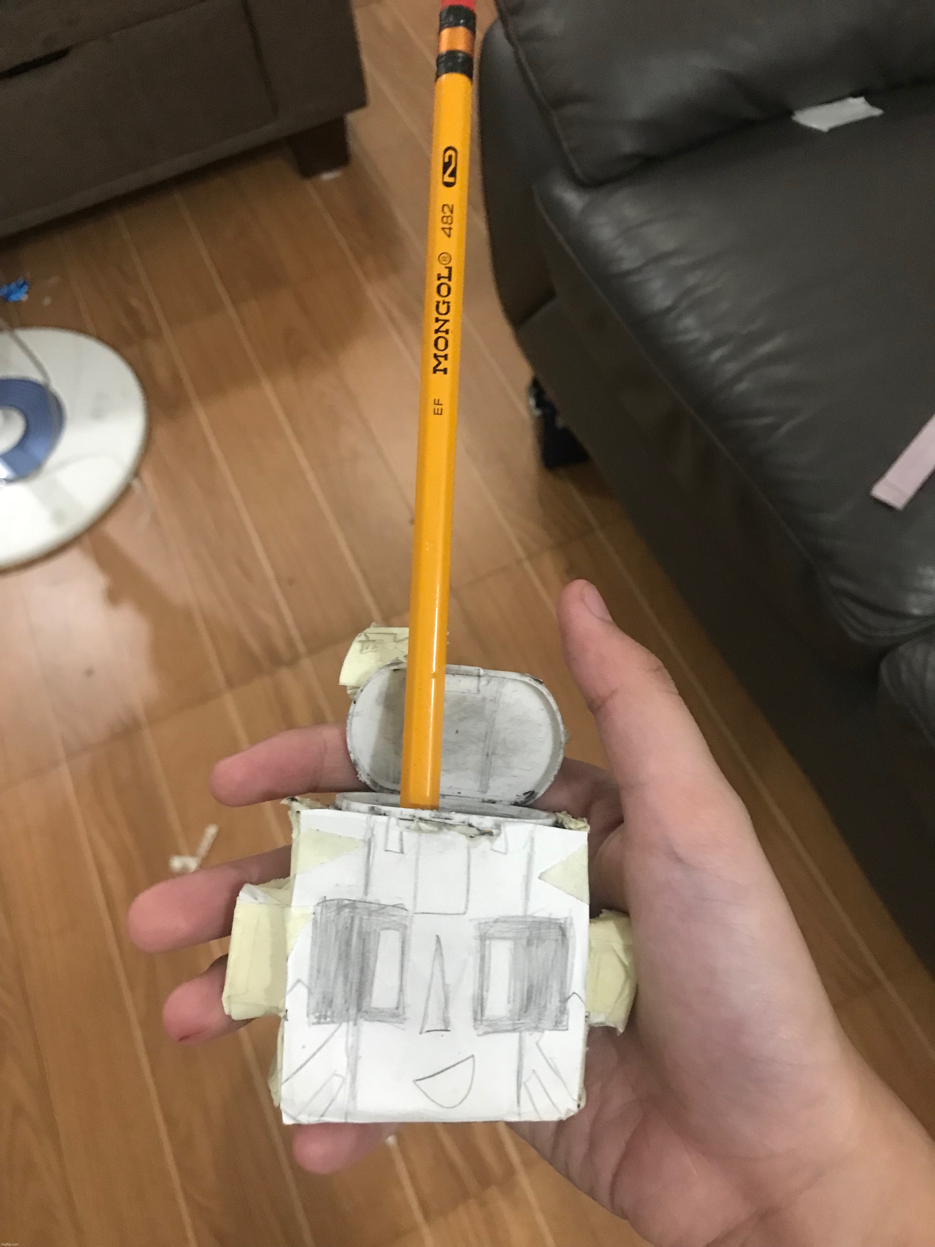 I made a Zerobot pencil sharpener | made w/ Imgflip meme maker