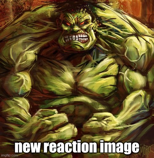 Hulk Tweaking | new reaction image | image tagged in hulk tweaking | made w/ Imgflip meme maker