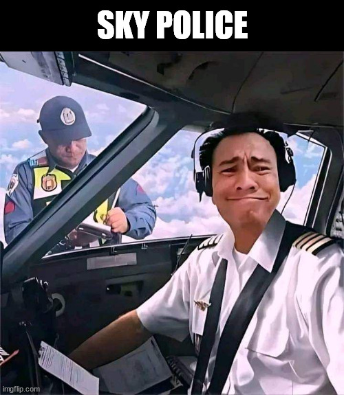 Sky police | SKY POLICE | image tagged in memes | made w/ Imgflip meme maker