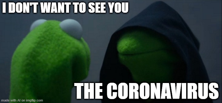 Facts | I DON'T WANT TO SEE YOU; THE CORONAVIRUS | image tagged in memes,evil kermit | made w/ Imgflip meme maker