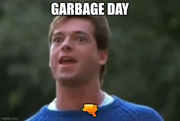 GARBAGE DAY ? | image tagged in garbage day | made w/ Imgflip meme maker