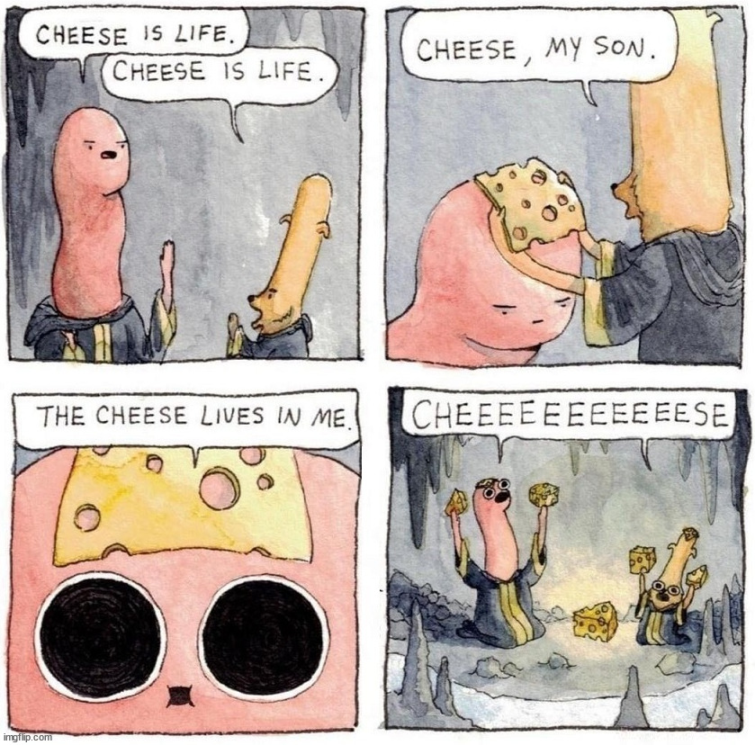 Love cheese | image tagged in comics/cartoons | made w/ Imgflip meme maker