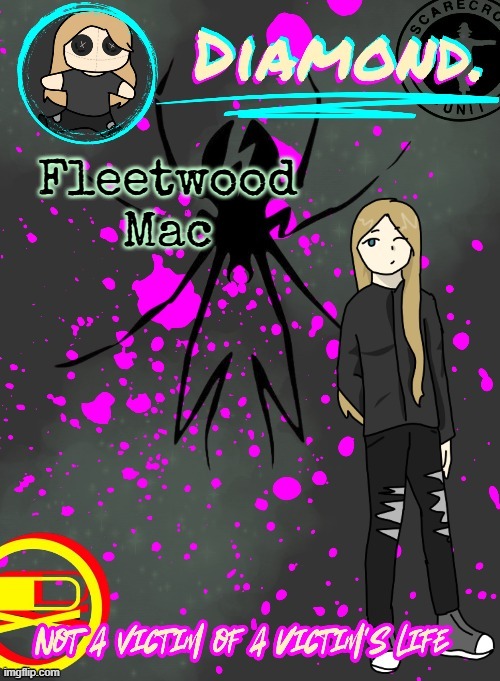 Diamond. Announcement Temp (TY DISCO!!!!) | Fleetwood Mac | image tagged in diamond announcement temp ty disco | made w/ Imgflip meme maker