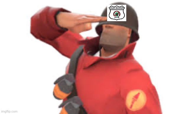 Tf2 soldier salute | image tagged in tf2 soldier salute | made w/ Imgflip meme maker