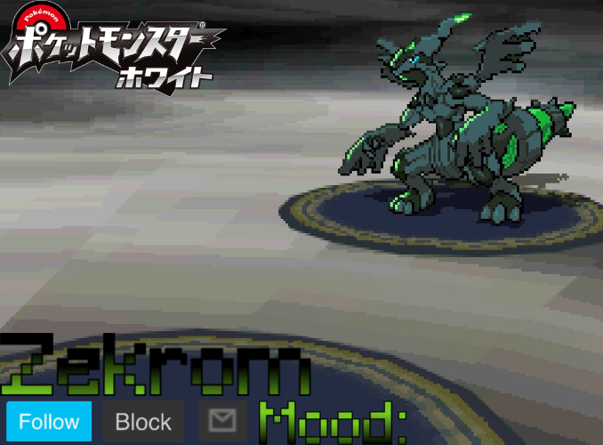 Shiny Zekrom temp V1 Blank Meme Template