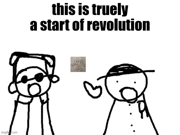 the stream is starting its first stage of downfall | this is truely a start of revolution | image tagged in wawa konkon fafa template | made w/ Imgflip meme maker