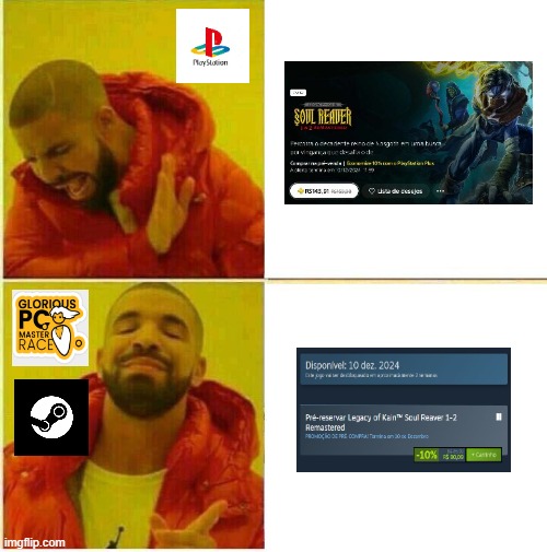 PS5 or PC? | image tagged in drake hotline approves | made w/ Imgflip meme maker