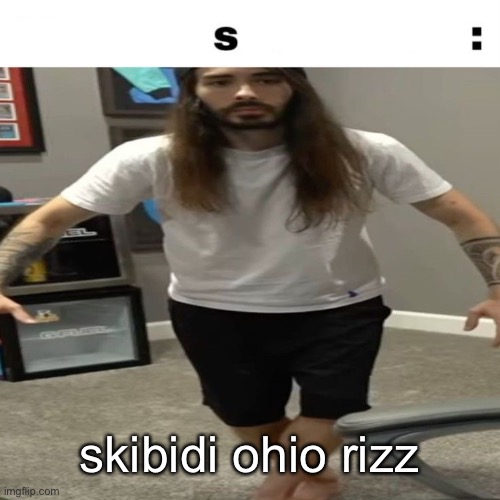 s: | skibidi ohio rizz | image tagged in s | made w/ Imgflip meme maker