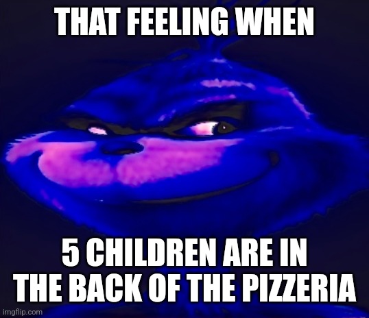 why he ourple | THAT FEELING WHEN; 5 CHILDREN ARE IN THE BACK OF THE PIZZERIA | image tagged in knee surgery | made w/ Imgflip meme maker
