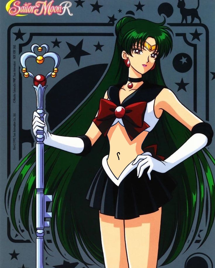 Sailor Pluto Belly Blank Meme Template