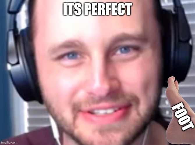 ssundee | ITS PERFECT FOOT | image tagged in ssundee | made w/ Imgflip meme maker