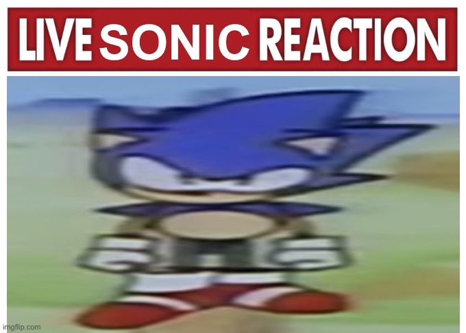 Live Sonic Reaction | image tagged in live sonic reaction | made w/ Imgflip meme maker