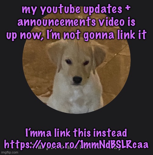 say hi to Henry | my youtube updates + announcements video is up now, I’m not gonna link it; I’mma link this instead https://voca.ro/1mmNdBSLRcaa | image tagged in say hi to henry,cinnabox announcements | made w/ Imgflip meme maker