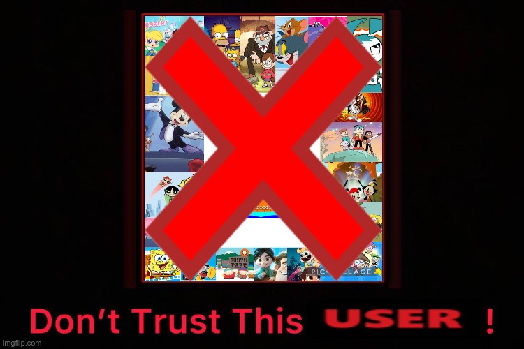 Don't Trust Ptbf2002! | image tagged in hypocrite,hypocrisy,bad pun,not funny,deviantart,banned | made w/ Imgflip meme maker