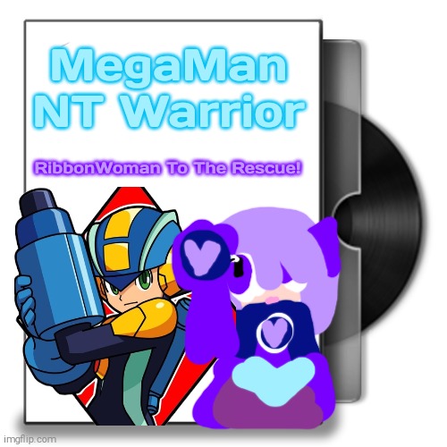 Real Footage Of a Rare MegaMan NT Warrior DVD | MegaMan
NT Warrior; RibbonWoman To The Rescue! | image tagged in movie cover with dvd,megaman nt warrior,dvd | made w/ Imgflip meme maker