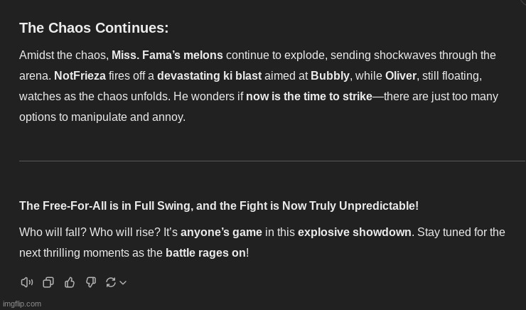 gonna tell chatgpt that it is a battle to the death | made w/ Imgflip meme maker