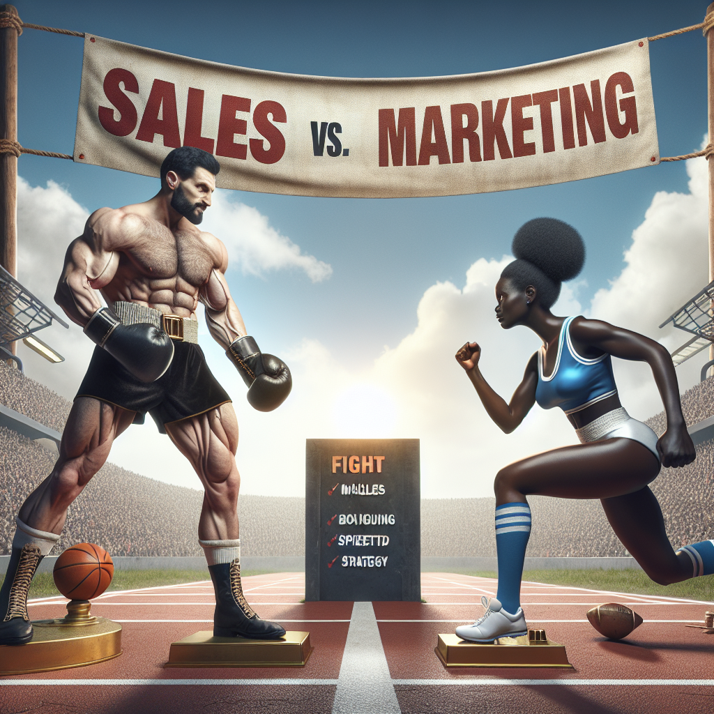 sales vs marketing fight Blank Meme Template