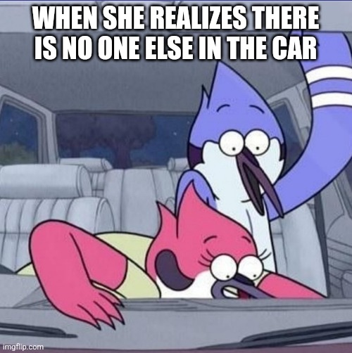 WHEN SHE REALIZES THERE IS NO ONE ELSE IN THE CAR | image tagged in blowjob,blow job,wife,girlfriend,funny,horny | made w/ Imgflip meme maker