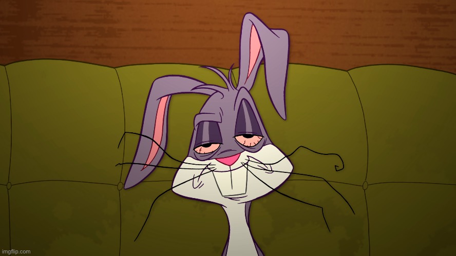 tired Bugs Bunny | image tagged in tired bugs bunny | made w/ Imgflip meme maker