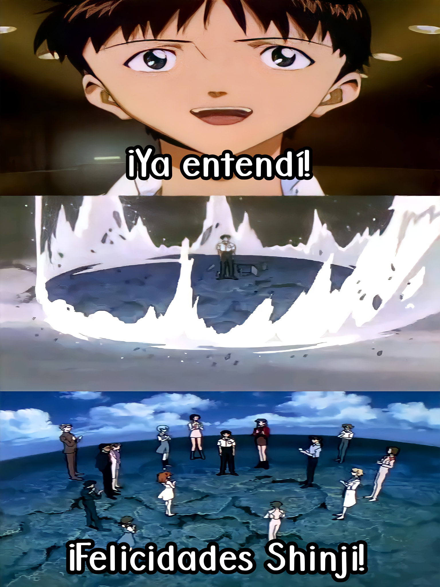 High Quality Felicidades shinji Blank Meme Template