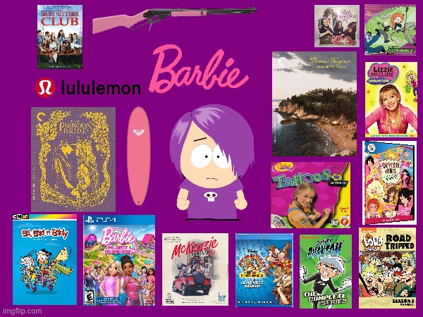 Miss Purple's Christmas List for 2024 | image tagged in barbie,princess bride,danny phantom,ps4,the loud house,ed edd n eddy | made w/ Imgflip meme maker