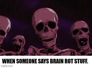 When someone says Brainrot stuff - Imgflip