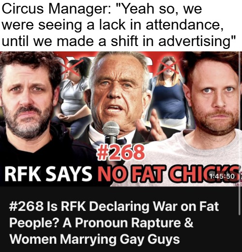 Circus Manager: "Yeah so, we were seeing a lack in attendance, until we made a shift in advertising" | image tagged in funny,news,satire | made w/ Imgflip meme maker